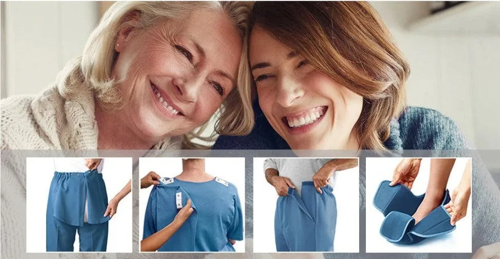 Adaptive clothing features for easier dressing